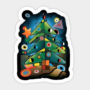 Abstract Christmas Sticker